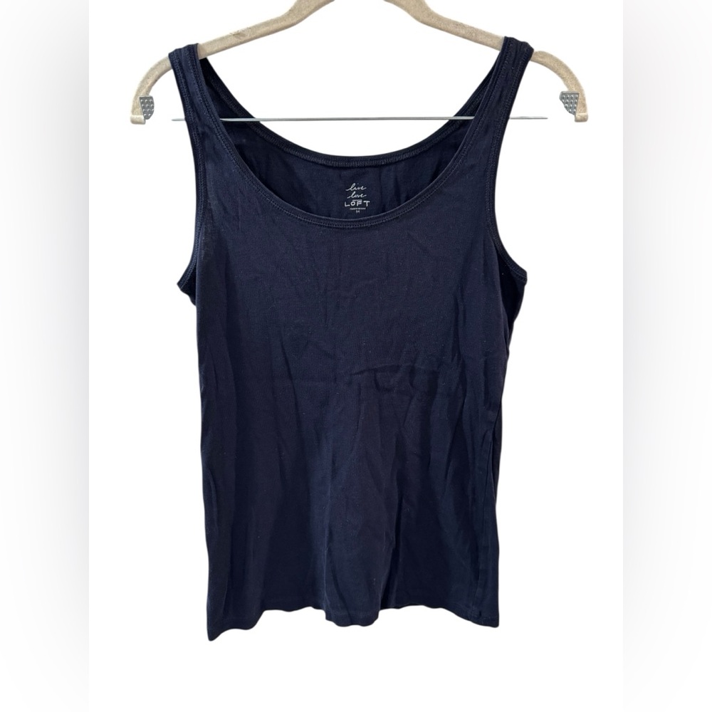LOFT Women's Navy Blue Tank Top